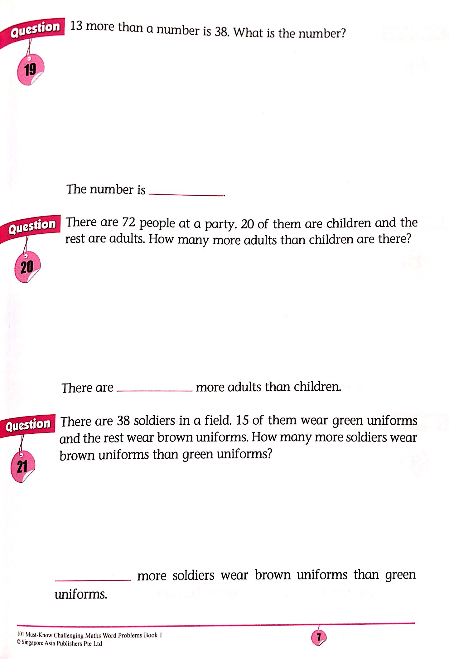 101 Must Know Challenging Maths Word Problems Book 1 - FAHASA.COM