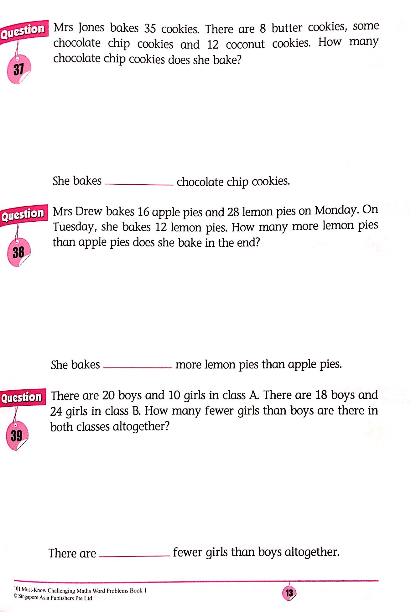 101 Must Know Challenging Maths Word Problems Book 1 - FAHASA.COM