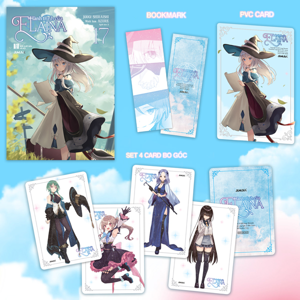 [Light Novel]Hành Trình Của Elaina - Tập 17 - Tặng Kèm Bookmark PVC Card + Set 4 Card Bo Góc