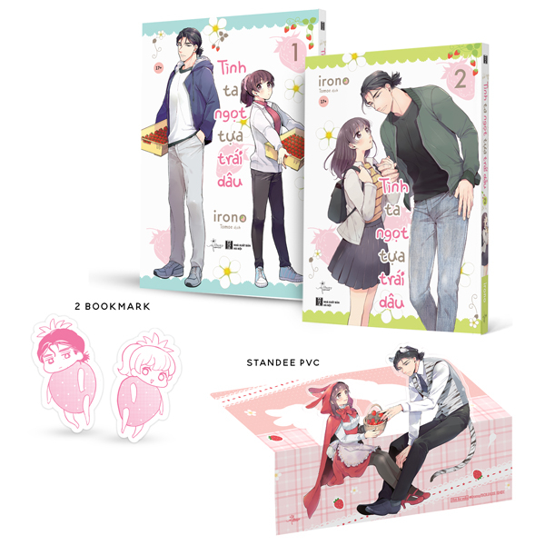 Bộ Manga - Tình Ta Ngọt Tựa Trái Dâu - Tập 1 + Tập 2 (Bộ 2 Tập) - Bản Đặc Biệt - Tặng Kèm 2 Bookmark + 1 Standee PVC