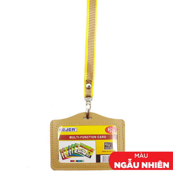 Bảng Tên Ngang Dây Móc Sọc HQ Da Wenxin - Kejea - Màu Nâu