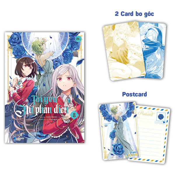 [Manga] Tôi Yêu Nữ Phản Diện - Tập 8 - Tặng Kèm 2 Card Bo Góc + 1 Postcard