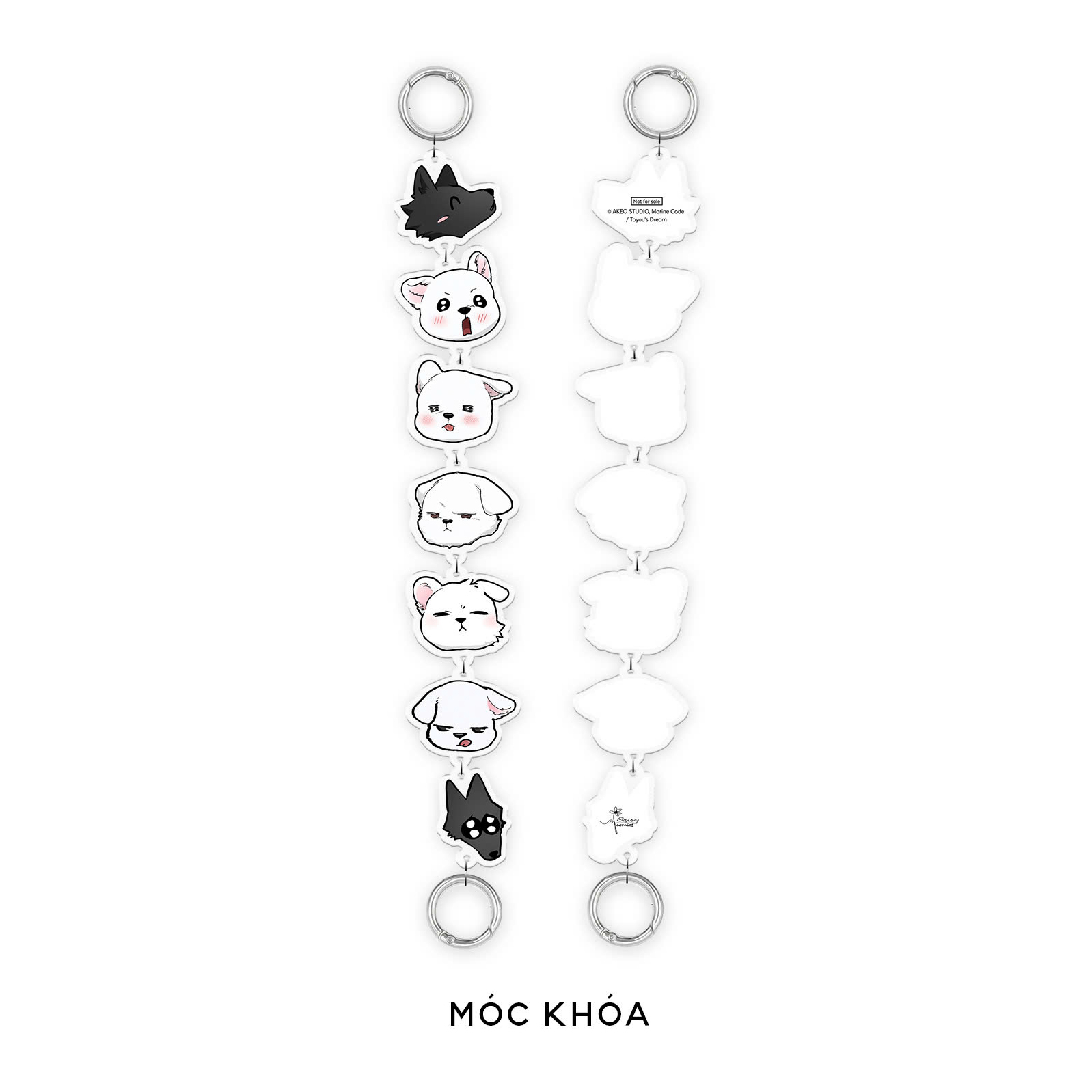 Quà Tặng Móc Khóa Chuỗi Acrylic - Đừng Động Vào Cún Con - Tập 4 - Bản Đặc Biệt