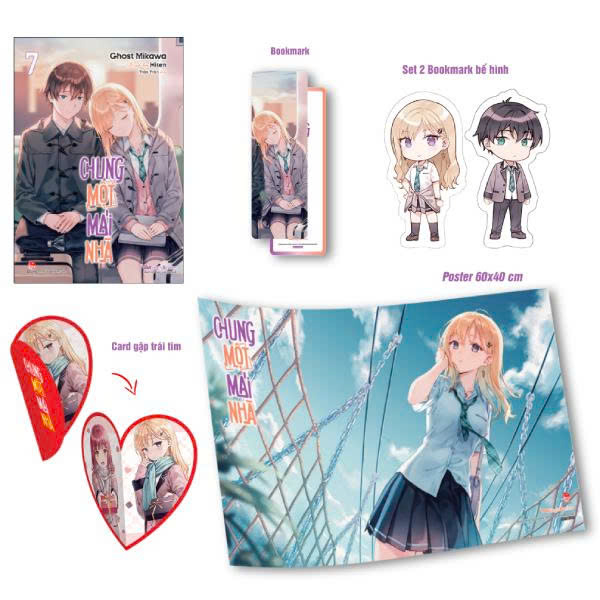 Chung Một Mái Nhà - Tập 7 - Bản Giới Hạn - Tặng Kèm Bookmark + Set 2 Bookmark Bế Hình + Card Gập Trái Tim + Poster