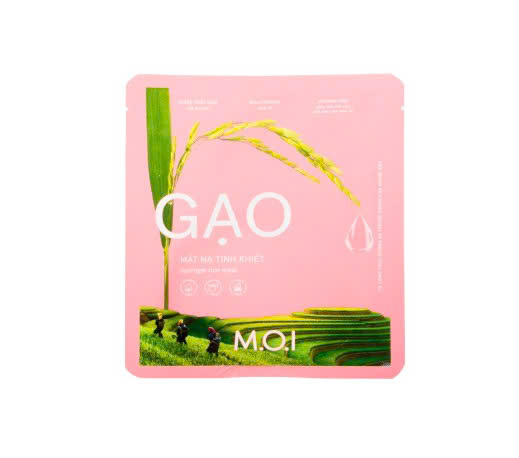 Mặt Nạ Gạo Tinh Khiết MOI Hydrogel Rice Mask 092025 (1 Miếng)