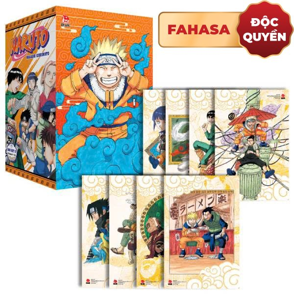 Boxset Manga - Naruto - Bản Kỉ Niệm 50 Năm Fahasa - Box 2: Tập 9 - 16 (Hộp 8 Tập) - Tặng Kèm 8 Ivory Card