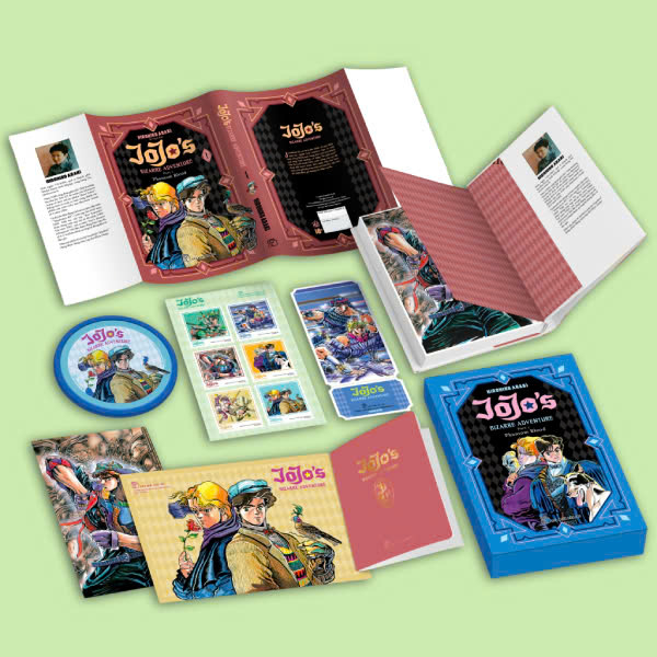 Jojo's Bizarre Adventure - Part 1: Phantom Blood - Tập 1 - Bản Đặc Biệt - Tặng Kèm 1 Postcard + 1 Phong Bì + 1 Set Sticker + 1 Bookmark + 1 Passport + 1 Lót Ly Nhựa Dẻo + 1 Hộp Đựng + 4 Trang Màu