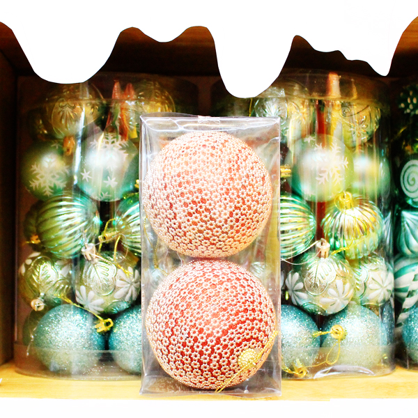 Hộp 2 Trái Châu Trang Trí Giáng Sinh - WanLongDa YT23098-10