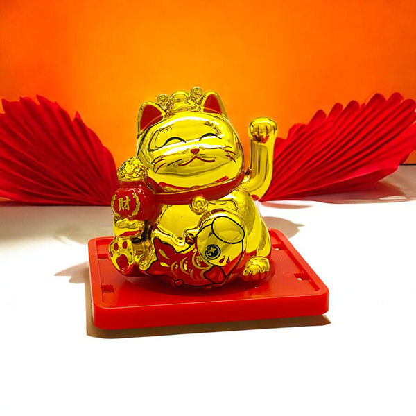 Tượng Mèo Thần Tài Vẩy Tay - WanLongDa 8013