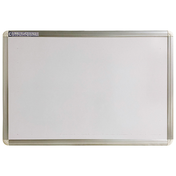 Bảng Viết Bút Lông - 102 x 62 cm - Kẻ Ô - Bavico - Màu Trắng