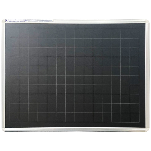 Bảng Viết Phấn - 102 x 62 cm - Kẻ Ô - Bavico - Màu Đen
