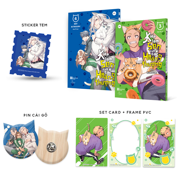 Bộ Manga - Kiếp Làm Sen Của Các Hoàng Thượng - Tập 3 + Tập 4 (Bộ 2 Cuốn) - Bản Đặc Biệt - Tặng Kèm Sticker Tem + Set Card + Frame PVC + Pin Gỗ