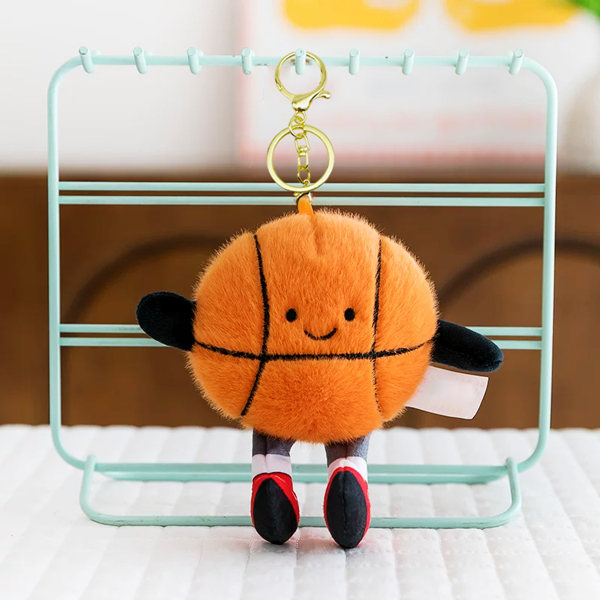 Móc Khóa Bông Quả Bóng Rổ 10 cm - ZooZoo 7501 - Màu Nâu