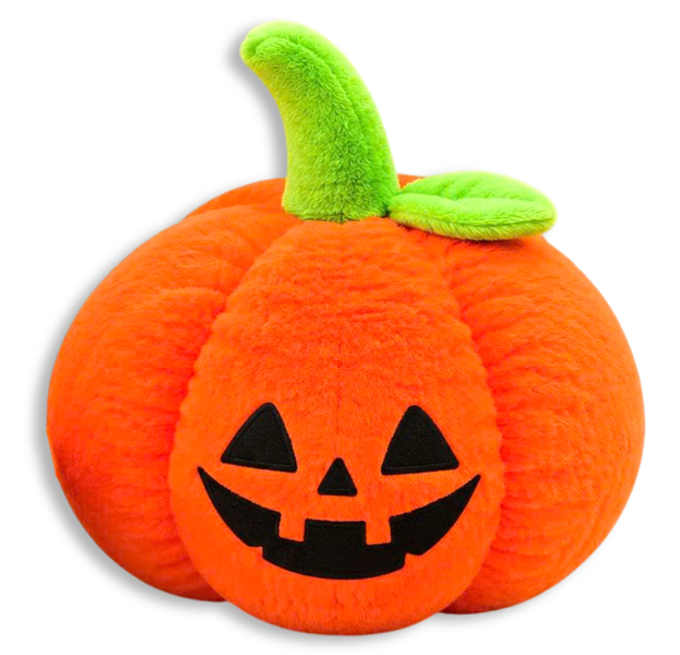 Thú Bông Bí Ngô Halloween Lông Xù 25 cm - Zoozoo 2516025 - Màu Cam - Mẫu 5