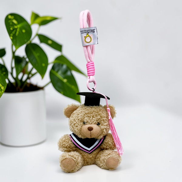 Móc Khóa Thú Bông Gấu Teddy Tốt Nghiệp 10 cm - ZooZoo 8526 - Màu Nâu