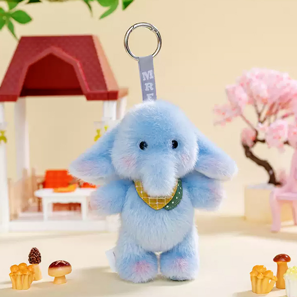 Móc Khóa Bông Gấu Đeo Khăn Caro 15 cm - ZooZoo 1512026 - Voi