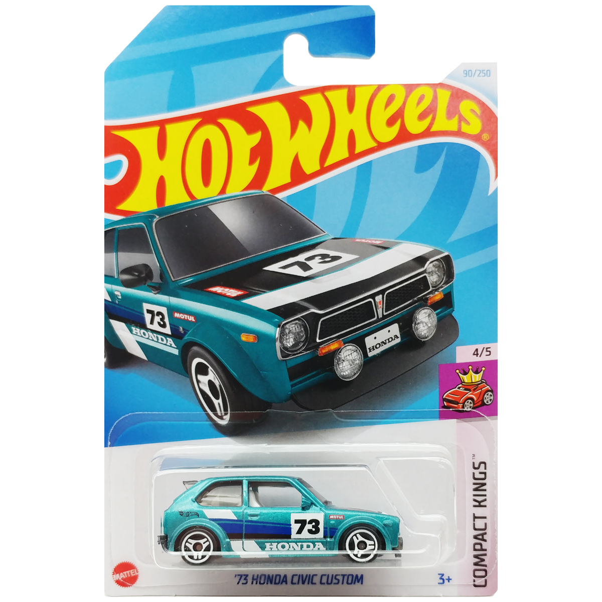 Siêu Xe Hot Wheels C4982 - 90/250 - '73 Honda Civic Custom - FAHASA.COM