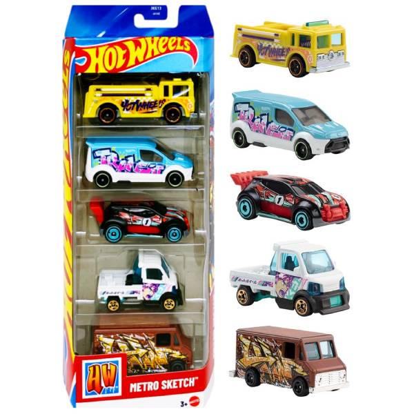 Bộ 5 Siêu Xe Hot Wheels 1806H - Metro Sketch