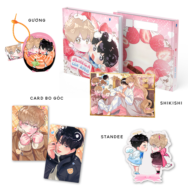 Tuyển Tập Tranh Chibi - Omega Của Anh - Bản Đặc Biệt - Bìa Cứng - Tặng Kèm 2 Card Bo Góc + 1 Standee Acrylic + 1 Móc Treo Gương Acrylic + 1 Shikishi