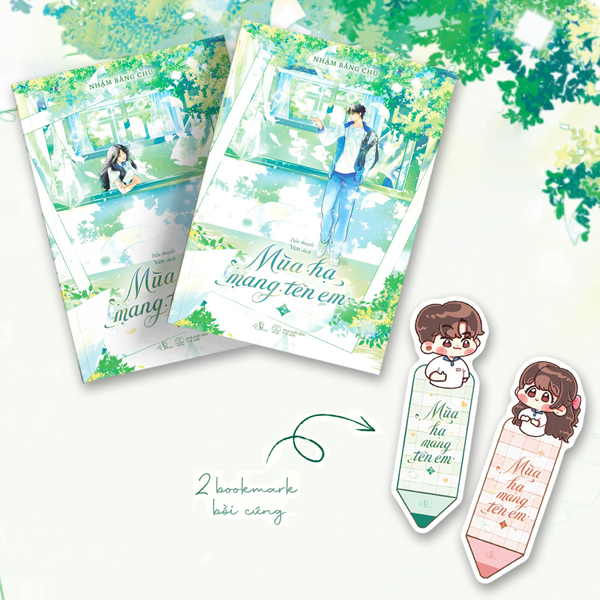 Bộ Sách Mùa Hạ Mang Tên Em - Tập 1 + Tập 2 (Bộ 2 Tập) - Tặng Kèm 2 Bookmark
