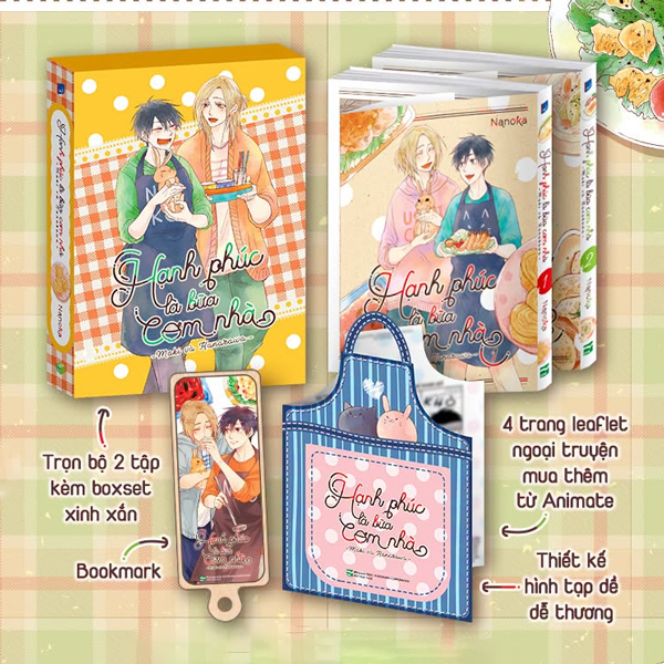 Boxset Manga - Hạnh Phúc Là Bữa Cơm Nhà - Tập 1 + Tập 2 (Hộp 2 Tập) - Bản Đặc Biệt - Tặng Kèm Bookmark + Leaflet  