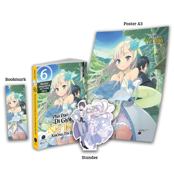 Phá Đảo Dị Giới Cùng Nữ Thần Không Tín Đồ - Tập 6 - Phù Thủy Hồng Liên Và Ma Vương Bất Tử - Bản Giới Hạn - Tặng Kèm Bookmark + Acrylic Standee + Poster
