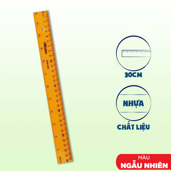 Thước Kẻ 30 cm Officetex OT-RL1001 (Mẫu Màu Giao Ngẫu Nhiên)