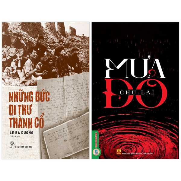 Sách Combo Sách Những Bức Di Thư Thành Cổ + Mưa Đỏ (Bộ 2 Cuốn) - Lê Thư