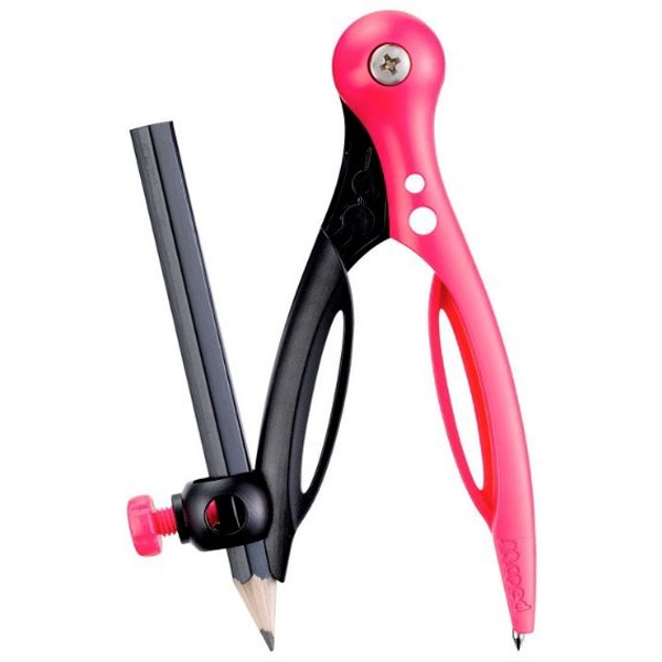 Bộ Compa Kèm Bút Chì Gỗ - Maped 018111 - Màu Hồng