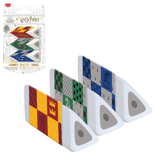 Vỉ 3 Gôm Kim Tự Tháp Harry Potter - Maped