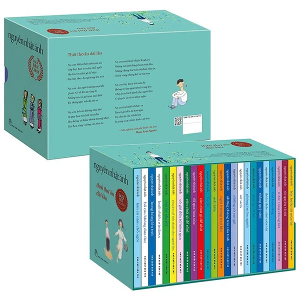 NGUYỄN NHẬT ÁNH 7冊セット Sách Thời Thơ Ấu Dài Lâu - Nguyễn Nhật Ánh - Boxset Xanh