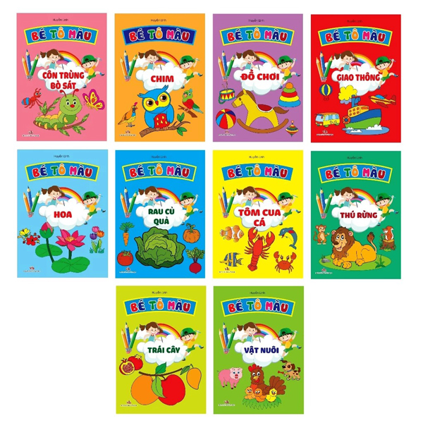 Sách Bộ Sách Bé Tô Màu (Bộ 10 Cuốn) - Linh Linh