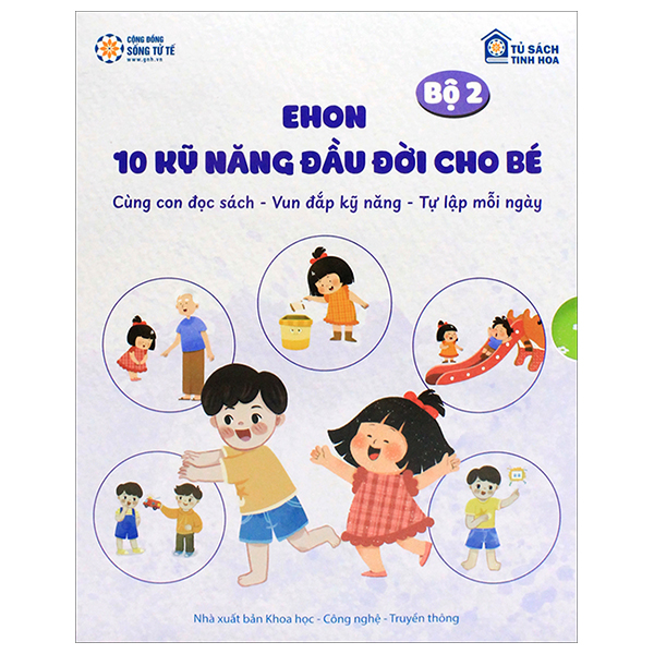 Sách Bộ Sách Ehon - 10 Kỹ Năng Đầu Đời Cho Bé - Bộ 2 (Bộ 5 Cuốn) - Nhóm Dolphin