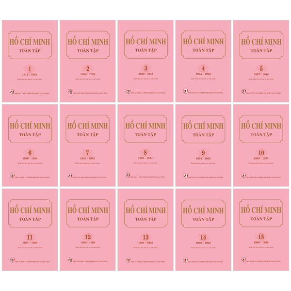 Sách Bộ Sách Hồ Chí Minh Toàn Tập (Bộ 15 Cuốn) - Bìa Cứng - Minh Chính