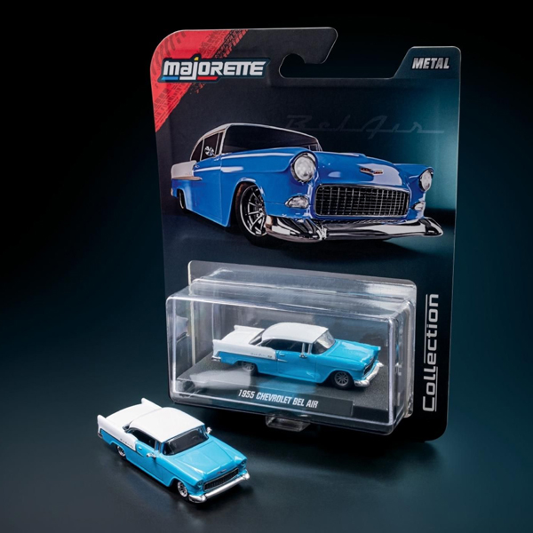 Bộ 5 Đồ Chơi Mô Hình Xe Collection Series - Majorette 8505001000 - 1955 Chevrolet Bel Air