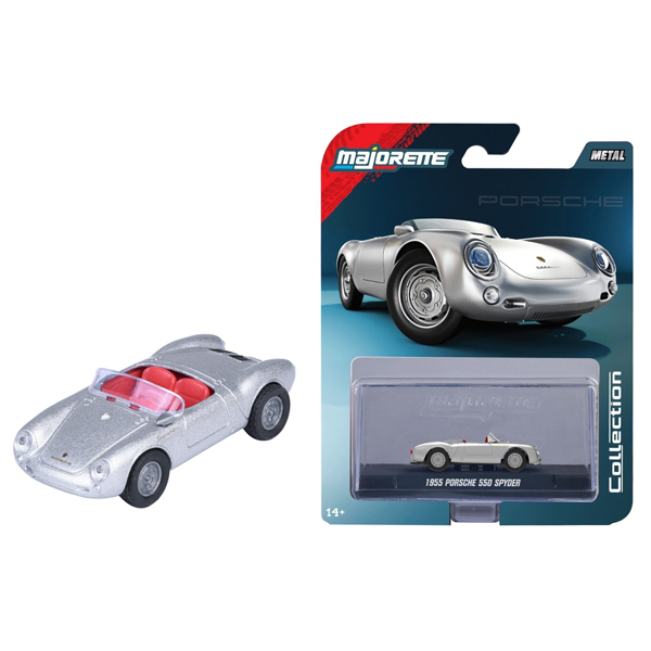 Bộ 5 Đồ Chơi Mô Hình Xe Collection Series - Majorette 8505001000 - 1995 Porsche 550 Spyder