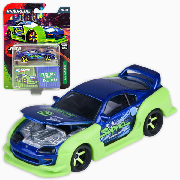 Đồ Chơi Mô Hình Xe JDM Legends Deluxe Cars - Majorette 8504101001 - Toyota Supra JZA80