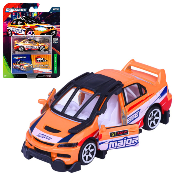 Đồ Chơi Mô Hình Xe JDM Legends Deluxe Cars - Majorette 8504101001 - Mitsubishi Lancer Evolution 9