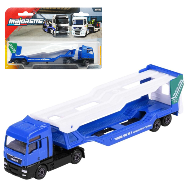 Đồ Chơi Mô Hình Xe City Transporter - Majorette 8503003000 - Man TGX Blue