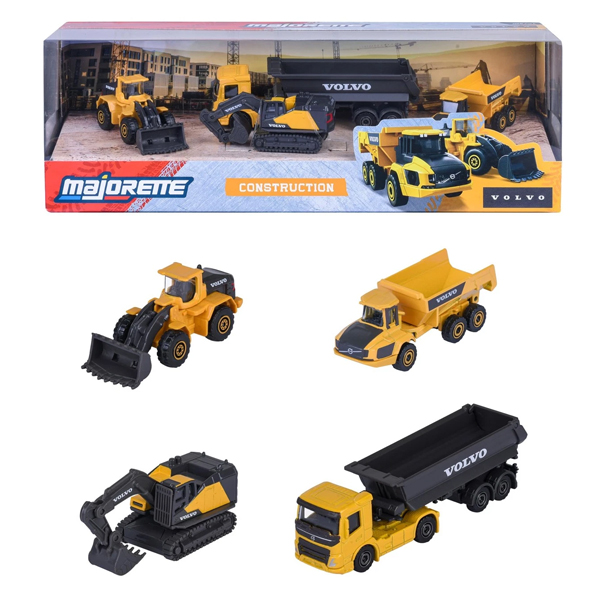 Bộ 5 Đồ Chơi Mô Hình Xe 5 Pieces Giftpack - Majorette 8502005000 - Construction