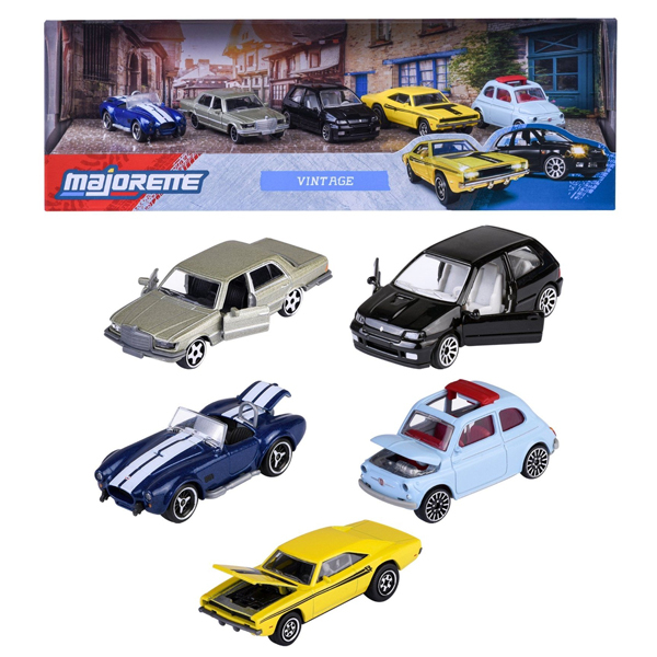 Bộ 5 Đồ Chơi Mô Hình Xe 5 Pieces Giftpack - Majorette 8502005000 - Vintage