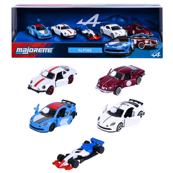 Bộ 5 Đồ Chơi Mô Hình Xe 5 Pieces Giftpack - Majorette 8502005000 - Alpine