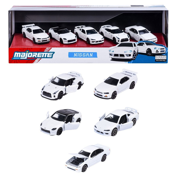 Bộ 5 Đồ Chơi Mô Hình Xe 5 Pieces Giftpack - Majorette 8502005000 - Nissan