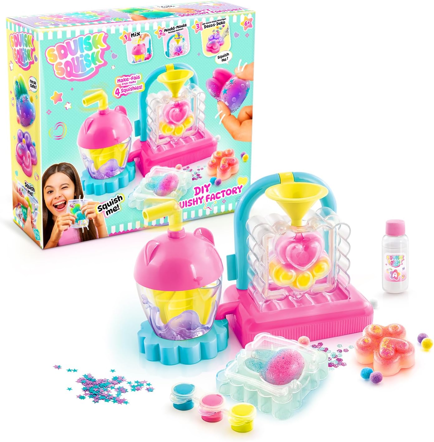 Đồ Chơi Bộ Nhà Máy Làm Squishy Đáng Yêu - Style 4 Ever SQI001