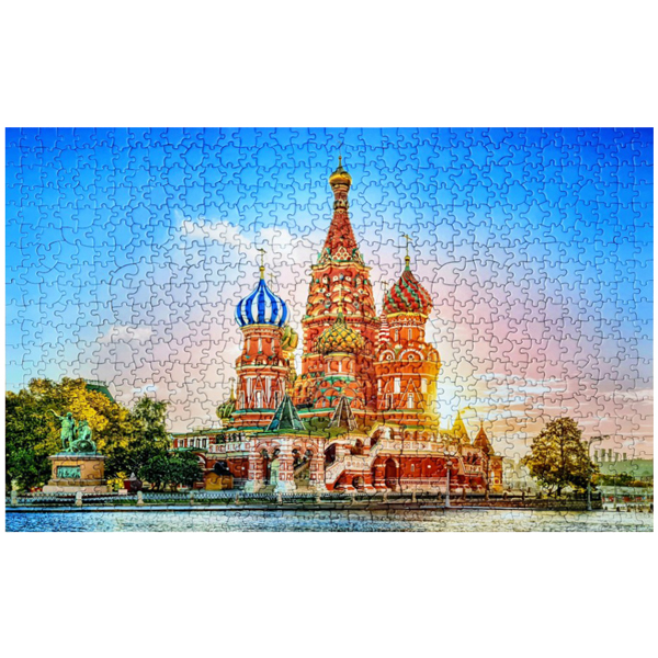 Tranh Xếp Hình 750 Mảnh 60 x 40 cm - St Basil's Cathedral - Minh Châu 750-05