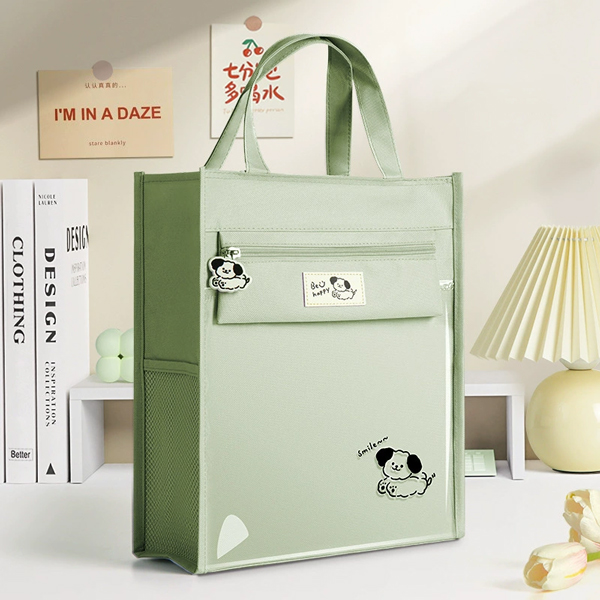 Túi Vải Học Thêm - 8010 - Màu Xanh Lá