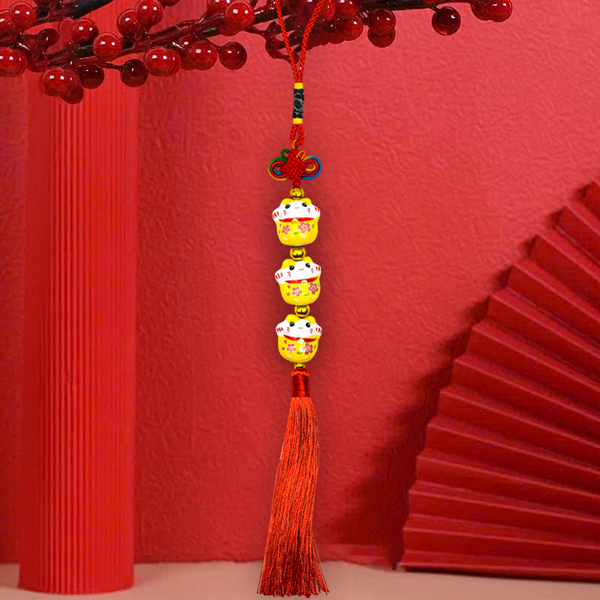 Dây Treo Trang Trí  Mèo Thần Tài - Mẫu 4
