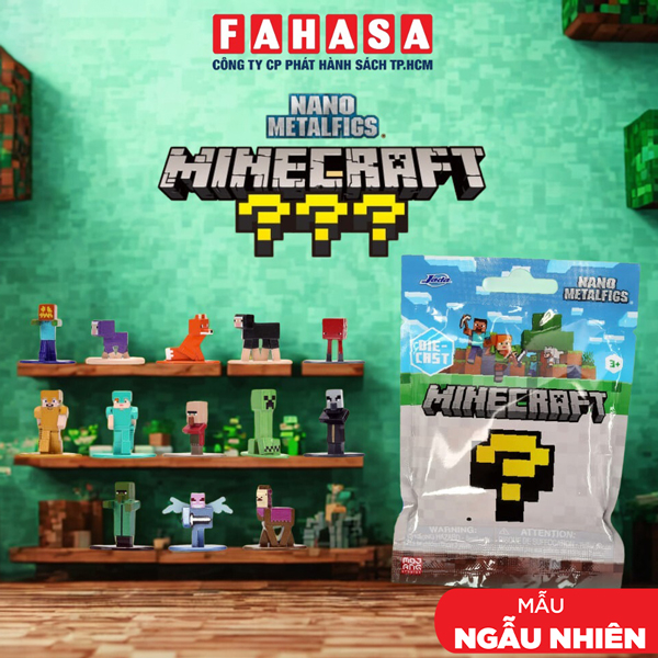 Blindbox Đồ Chơi Mô Hình Sưu Tầm Minecraft 1.65 Inch - Nano Metalfigs Blind Bag - Jada Toys 84486 (Bao Bìa Giao Ngẫu Nhiên)