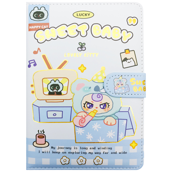 Sổ Teen Baby Three Có Nút Gài  - 264 Trang 80gsm - Depai 32K1006-64 - Mẫu 1