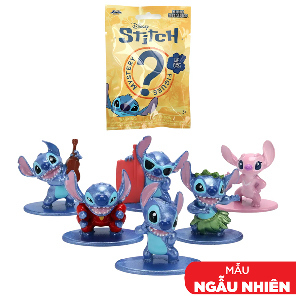 Đồ Chơi Mô Hình Sưu Tầm Disney Stitch 1.65 Inch - Nano Metalfigs Blind Bag - Jada Toys (Mẫu Sản Phẩm Bên Trong Là Ngẫu Nhiên)